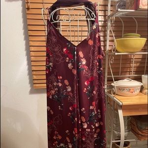 New Sugar+Lips Beautiful Flower Print Burgundy...